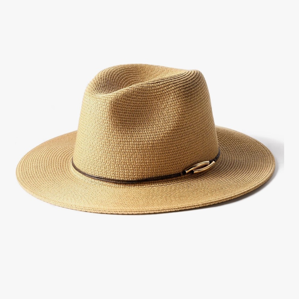 Unisex Adjustable Tan Fedora Hat
